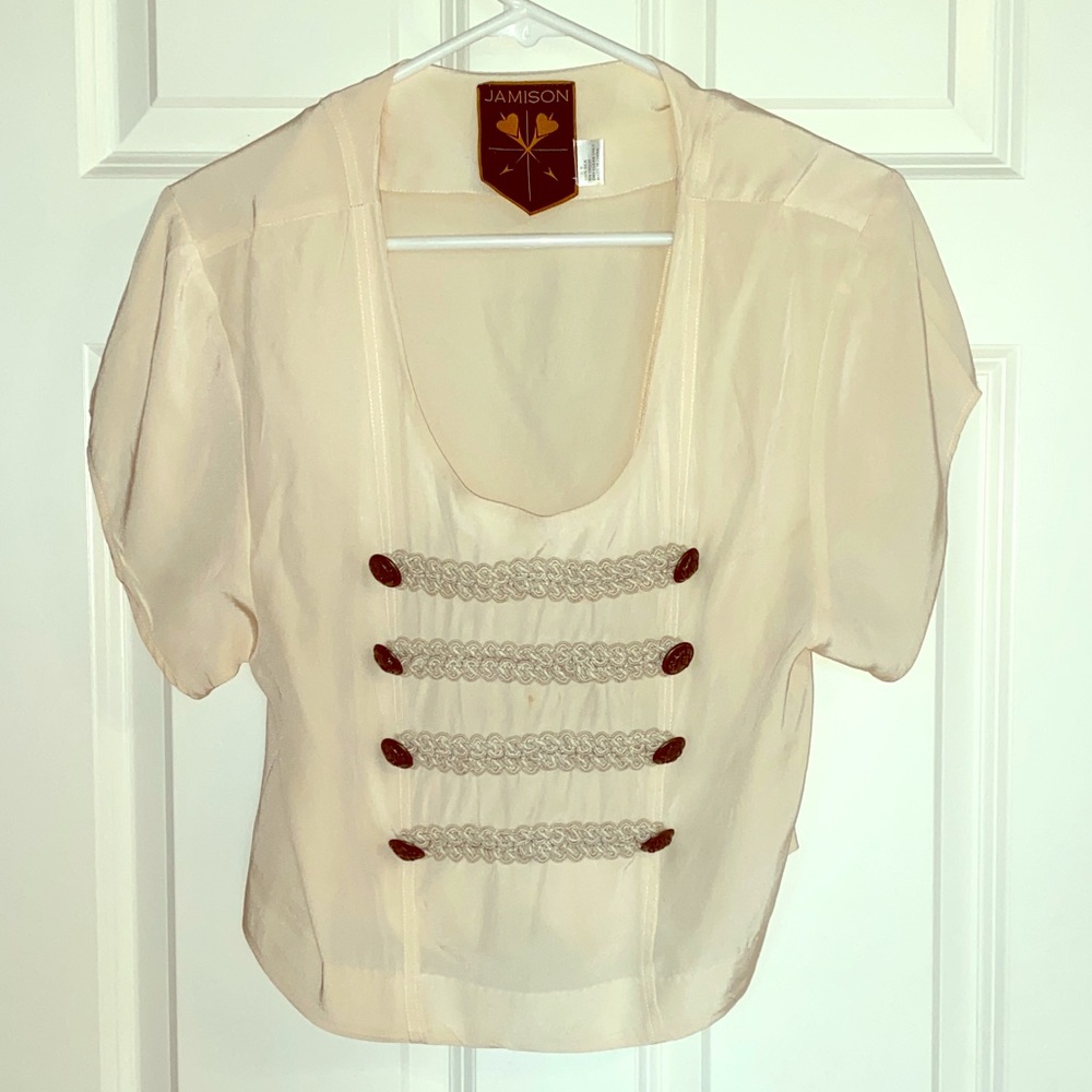 Jamison silk crop top size S